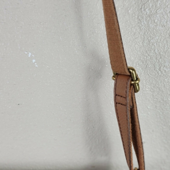 Fossil crossbody strap shoulder bag striped brown than - Picture 7 of 9
